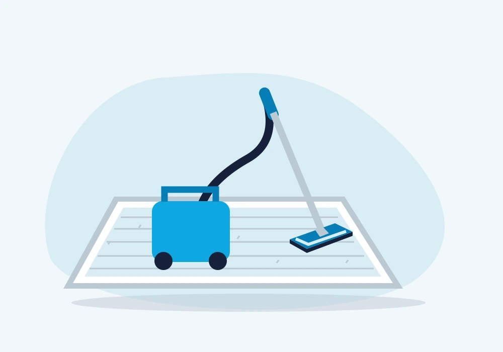 Carpet cleaning machine and floor head on a rug